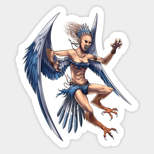 Greek Mythology Harpy Sticker by underheaven